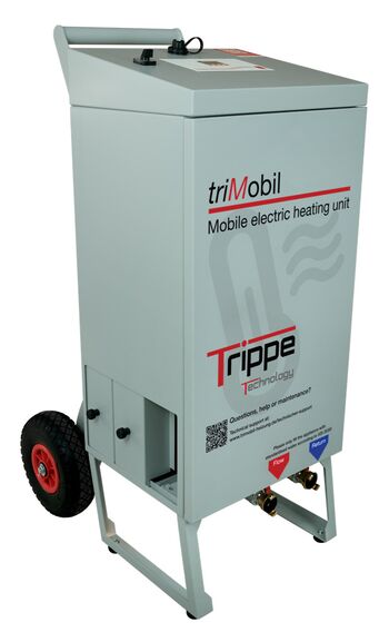 Mobile electric heating unit
